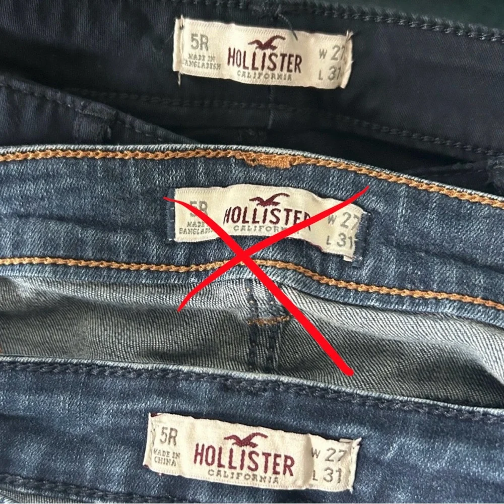 2 pairs of Hollister Jeans - Picture 3 of 3